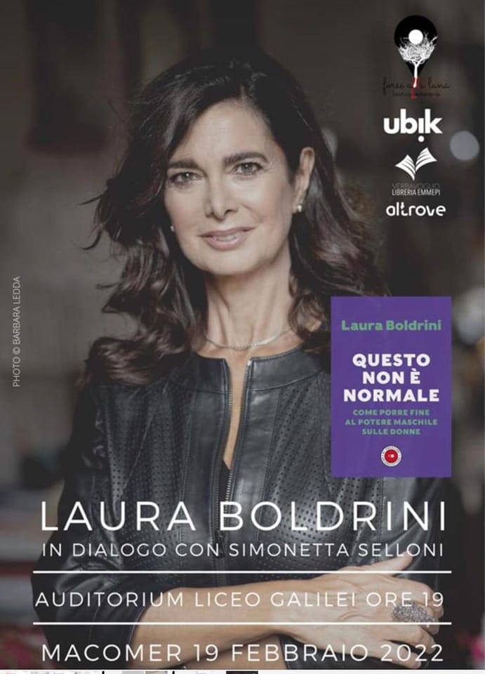 Al festival “Forse alla Luna”, Laura Boldrini e il CAV del Marghine