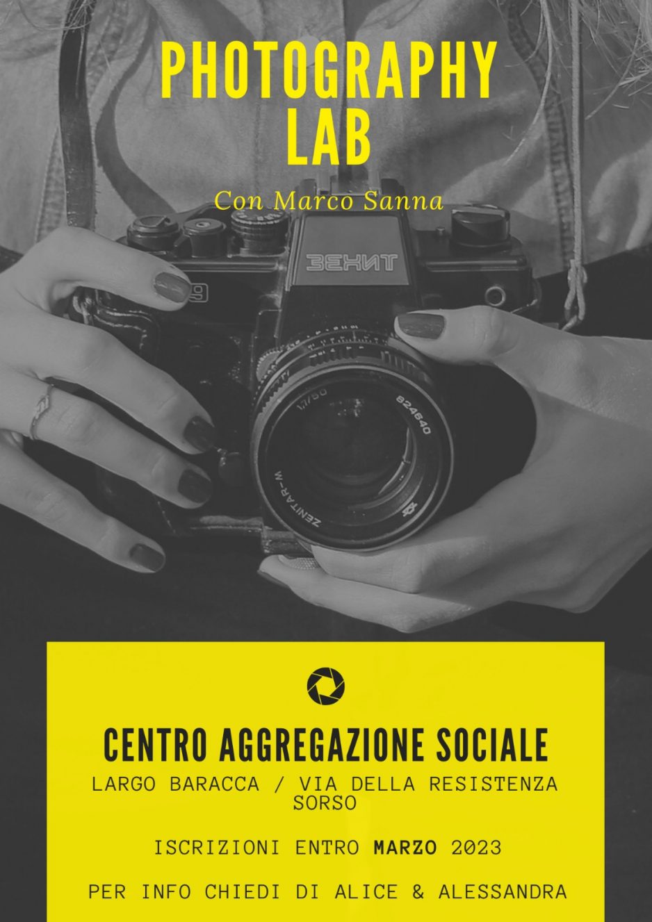 Corso di fotografia al Centro per le Famiglie di Sorso