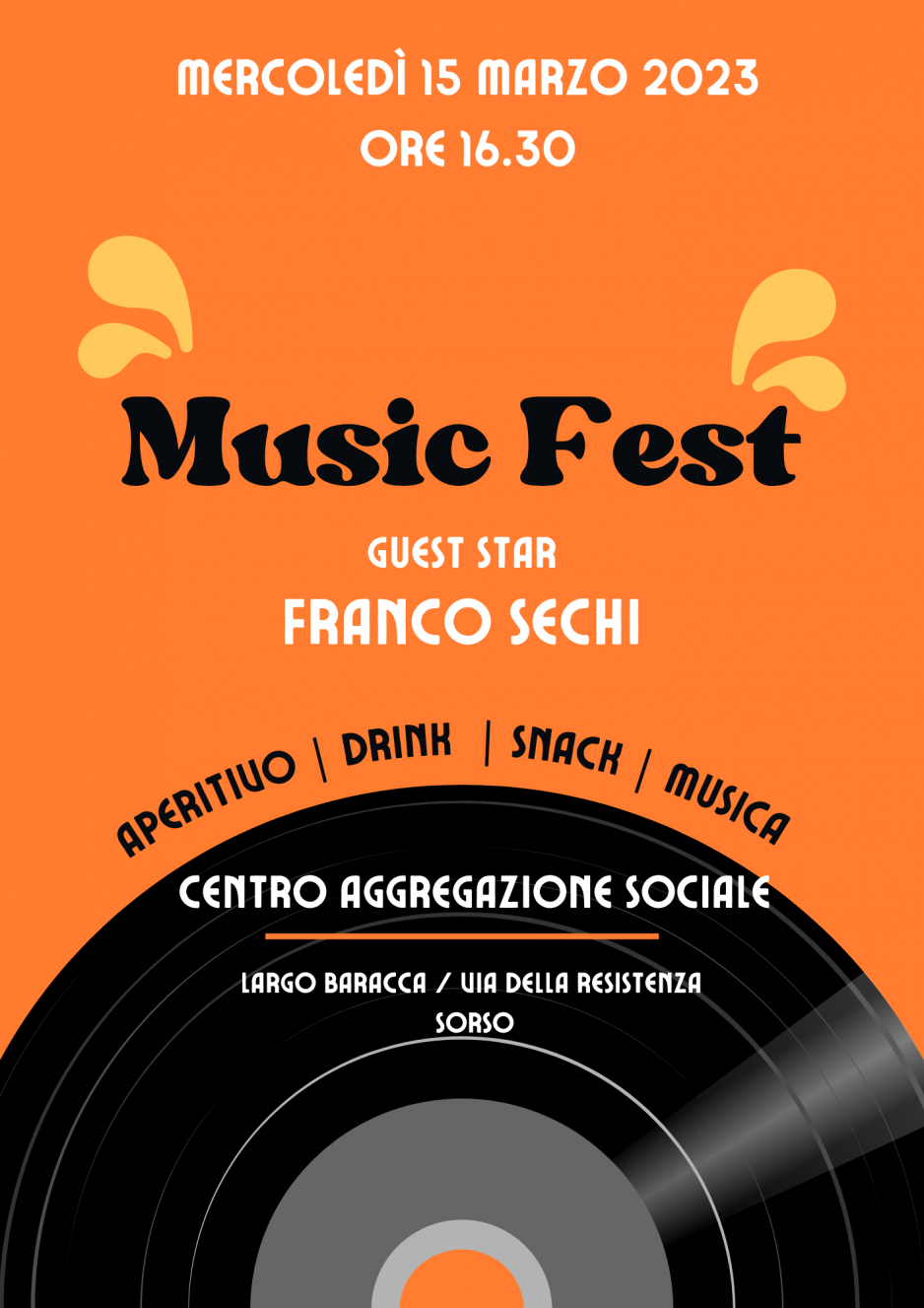 15 marzo: Live Music al Centro per le Famiglie di Sorso