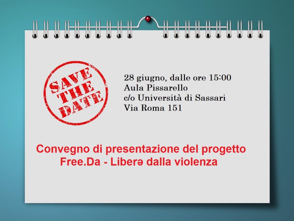 28 giugno: presentazione del progetto Free.Da a Sassari