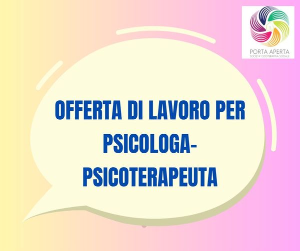 Cercasi psicologa-psicoterapeuta