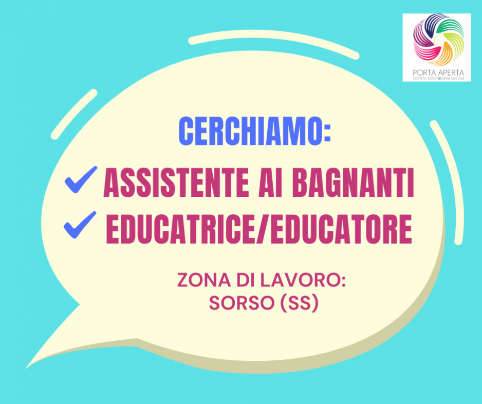 Cercasi assistente ai bagnanti e educatrice/educatore professionale