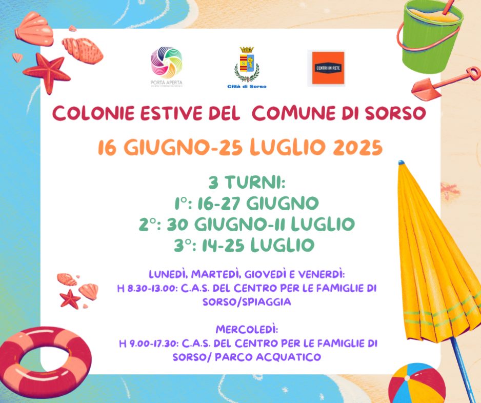 Al via le colonie estive di Sorso