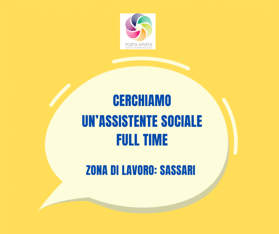 Cercasi assistente sociale donna