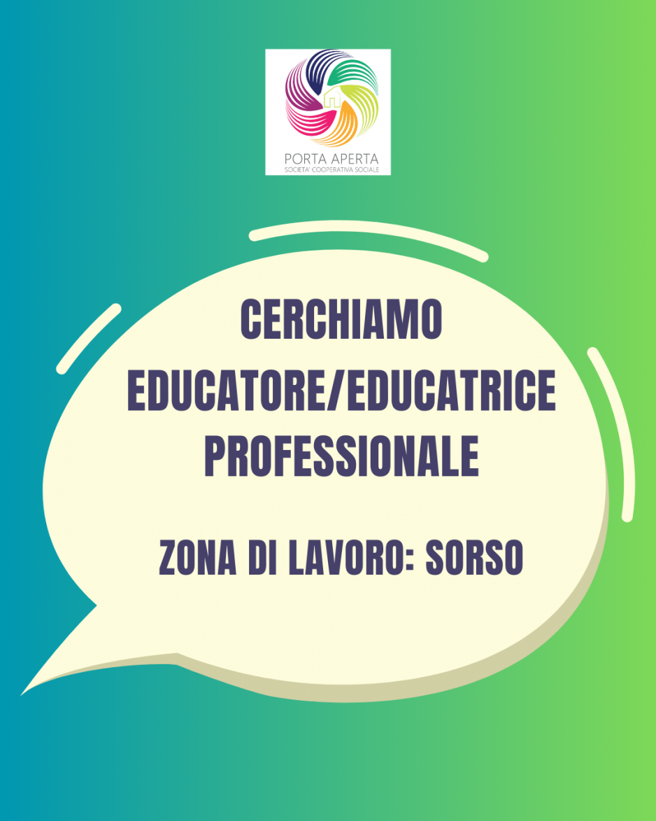 Cercasi educatore/educatrice a Sorso