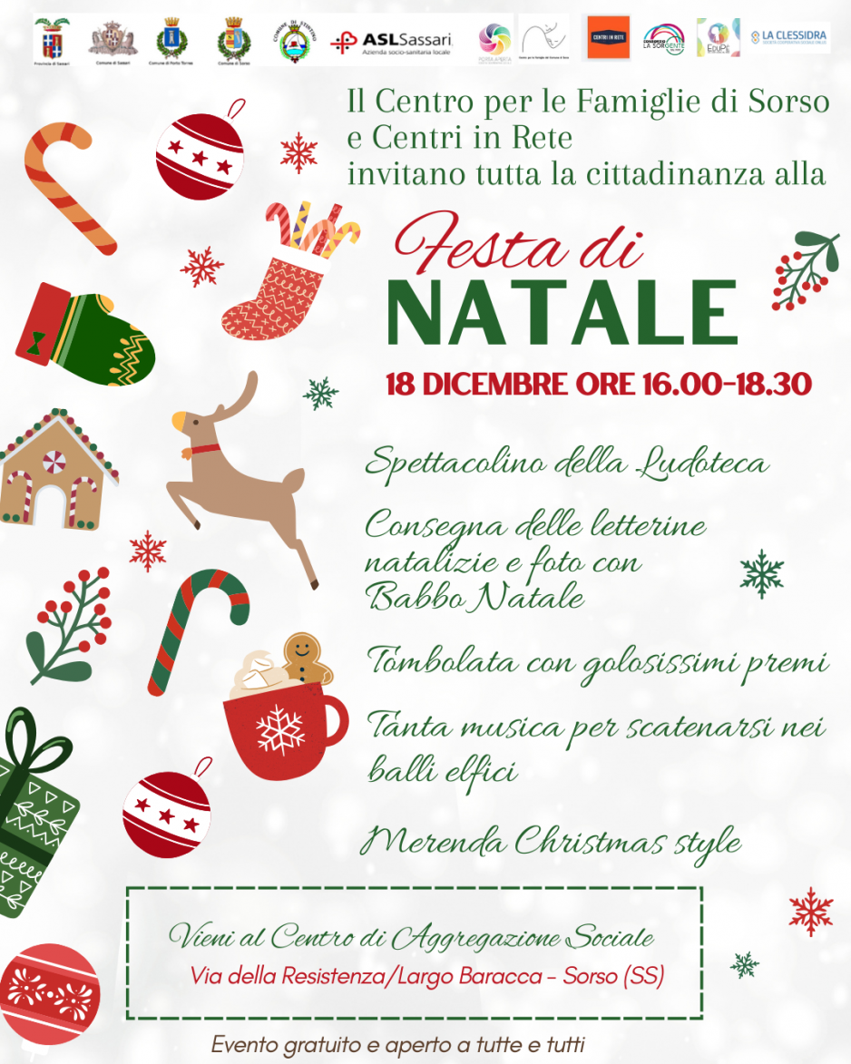 La Festa di Natale al Centro per le Famiglie di Sorso