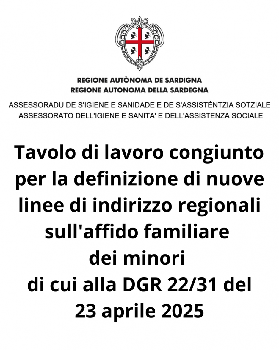 Porta Aperta membro del Tavolo regionale per l’affido familiare